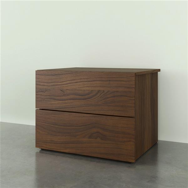Nexera 341131 Nightstand -  2-Drawer -  Walnut