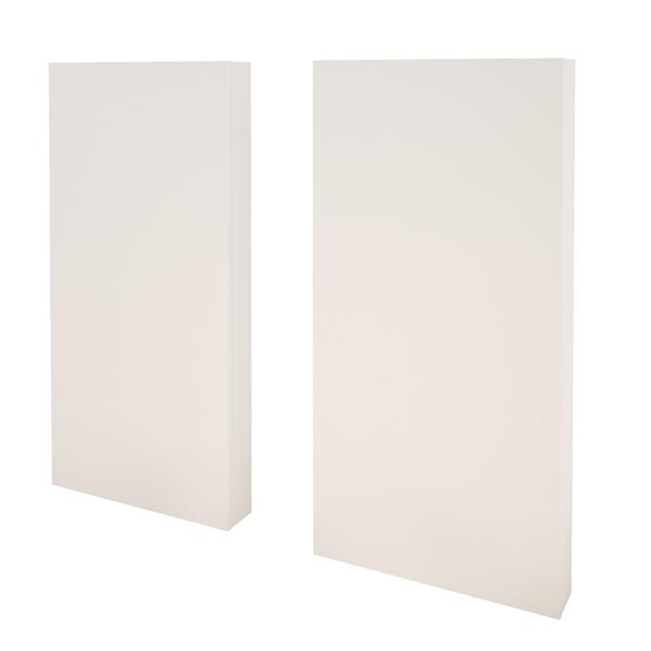 Nexera Monroe 4 Piece Bedroom Set -  Bark Grey and White - Full Size