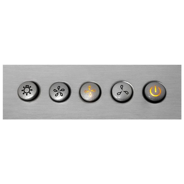 Cosmo Wall Mount Range Hood - Ultra Quiet - 380 CFM - 36-in - Stainless Steel
