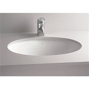 Cheviot Undermount Bathroom Sink - 20.25-in - White