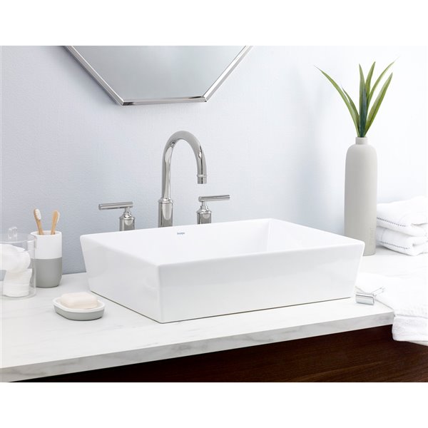 Cheviot Flex Vessel Bathroom Sink - 20.25-in - White