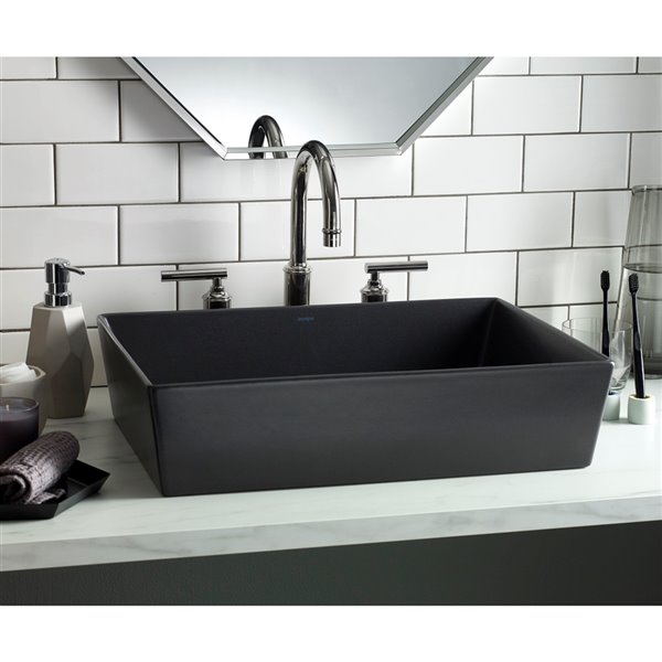 Cheviot Flex Vessel Bathroom Sink 20.25in Graphite 1283GR RONA