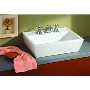 Cheviot Sentire Bathroom Sink - 18-in - White