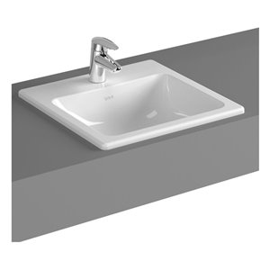 Cheviot Manhattan Drop-In Bathroom Sink - 17.75-in - White