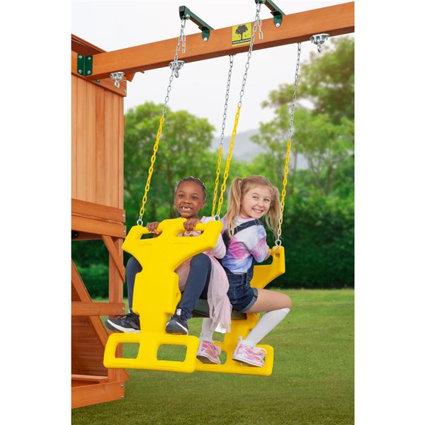 Creative Cedar Designs Timber Valley Playset - Multicolor and yellow