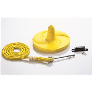 Balançoires disques pour aire de jeu extérieur Creative Cedar Designs, jaune