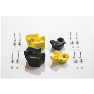 Creative Cedar Designs Climbing Rocks - Green and Yellow - 4-Pack