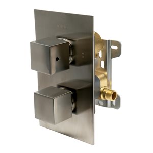 ALFI brand Thermostatic Mixing Shower Valve - Brushed Nickel
