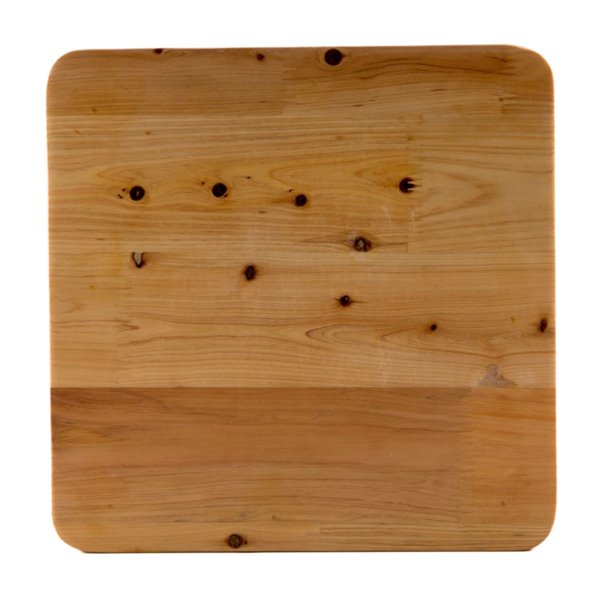 ALFI brand Bathroom Square Stool - 9.88-in x 11.75-in - Cedar Wood