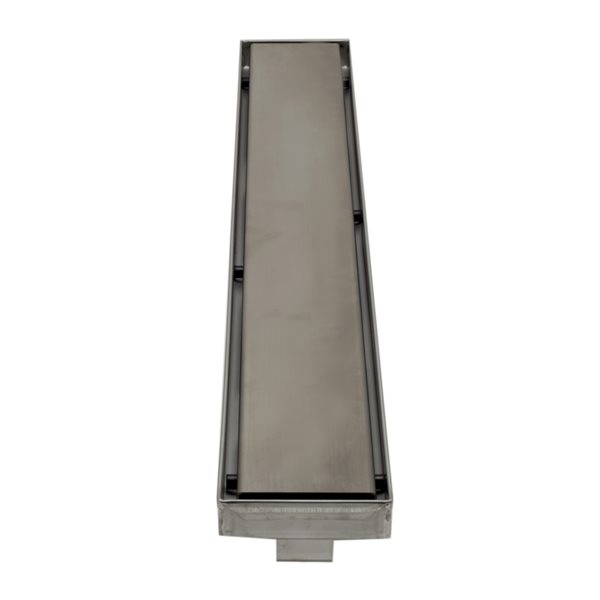 ALFI brand Linear Shower Drain - 24-in - Brushed Stainless Steel