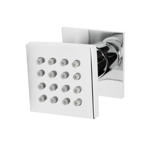 ALFI brand Thermostatic Shower Bar System with Body Sprays - Polished Chrome