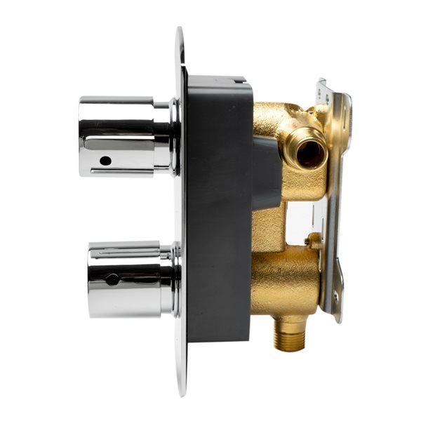 ALFI brand Thermostatic Mixing Shower Valve 2Handle Polished Chrome AB3809PC RONA