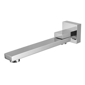 ALFI brand Square Bathtub Spout - 10.25-in - Polished Chrome