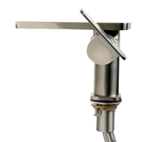 ALFI brand Bathroom Sink Faucet - 1-Handle - Single Hole - Brushed Nickel