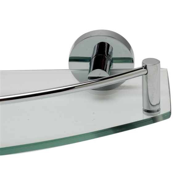 ALFI brand Bathroom Shelf - 1-Tier - 19.75-in - Polished Chrome