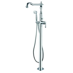ALFI Brand Freestanding Bathtub Faucet with Hand Shower - 1-Handle - Polished Chrome