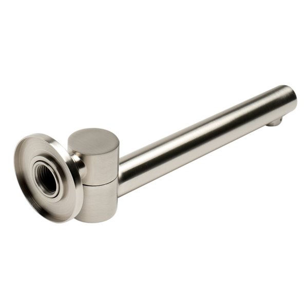 ALFI brand Round Bathtub Spout - 9.75-in - Brushed Nickel