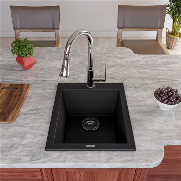 ALFI brand Kitchen Sink Strainer with Strainer Basket - Polished Stainless Steel