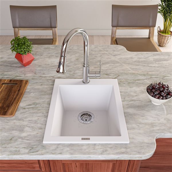 ALFI brand Kitchen Sink Strainer with Strainer Basket - Polished Stainless Steel