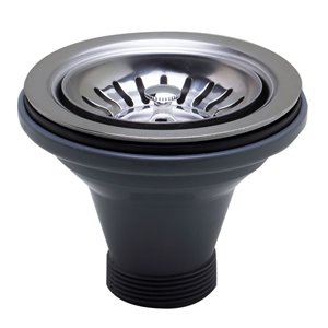 ALFI Brand Kitchen Sink Strainer with Strainer Basket - Polished Stainless Steel
