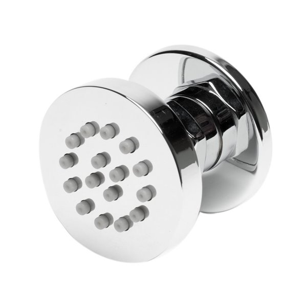 ALFI brand Round Adjustable Shower Jet - 2-in - Polished Chrome