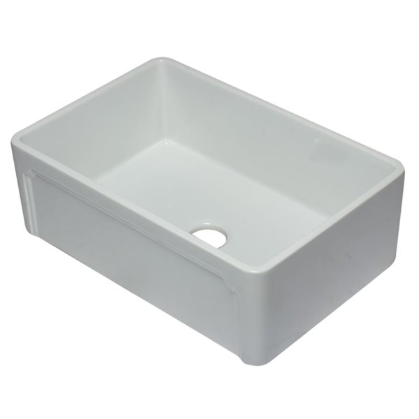 Image of Alfi Brand | Apron Front/farmhouse Kitchen Sink - Single Bowl - 29.75-In X 20.88-In - White | Rona