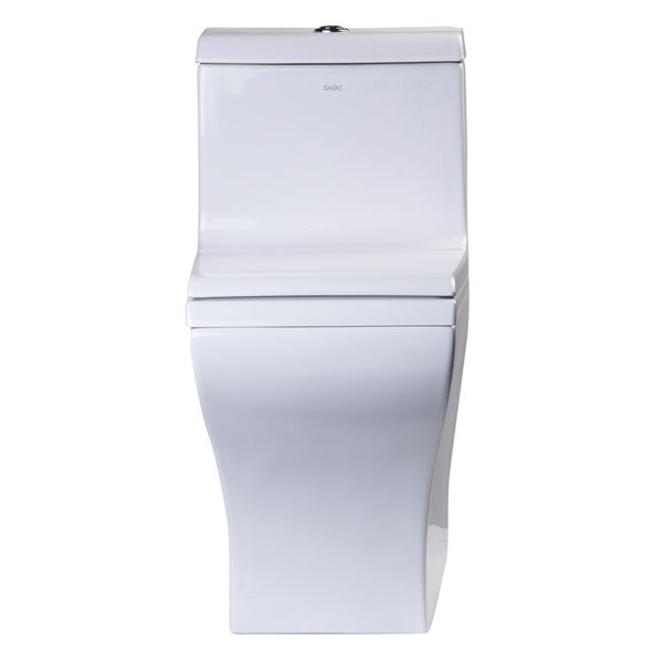 EAGO Slow-Close Toilet Seat for Elongated Toilet - Plastic - 18.25-in - White