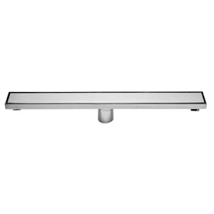 ALFI brand Linear Shower Drain - 24-in - Polished Stainless Steel