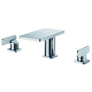 ALFI Brand Widespread Bathroom Sink Faucet - 8-in - Polished Chrome