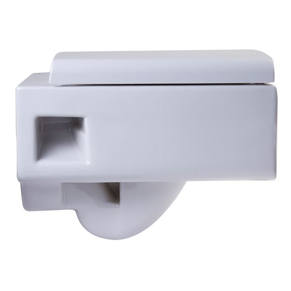 Eago Slow Close Toilet Seat For Elongated Toilet Plastic 17 5 In White R 333seat Rona