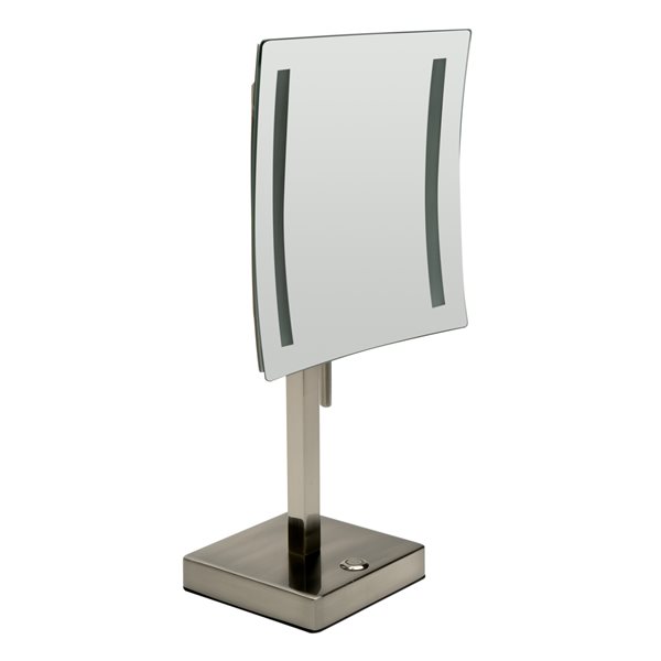 Image of Alfi Brand | Cosmetic Mirror With LED Light - 5X Magnify - 8-In- Brushed Brass | Rona