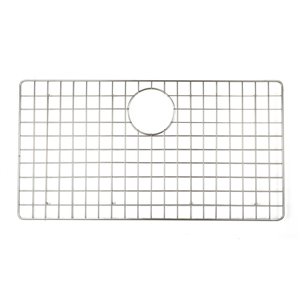 ALFI Brand Sink Grid - Back Center Drain - 26.77-in x 14.17-in - Stainless Steel