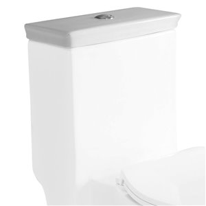 EAGO Replacement Toilet Tank Lid - 7-in x 2.25-in - White Porcelain