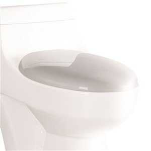 EAGO Slow-Close Toilet Seat for Elongated Toilet - Plastic - 18.5-in - White