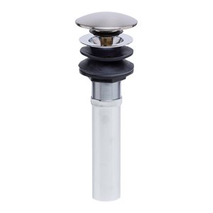 ALFI Brand Bathroom Sink Pop Up Drain with Overflow - Brushed Nickel