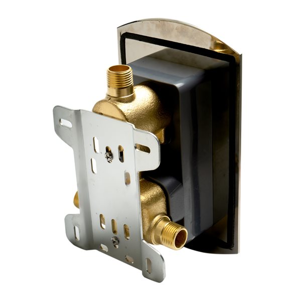 ALFI brand Thermostatic Mixing Shower Valve - 2-Handle - Brushed Nickel