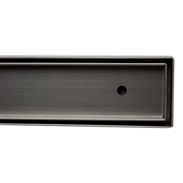 ALFI brand Linear Shower Drain - 24-in - Brushed Stainless Steel