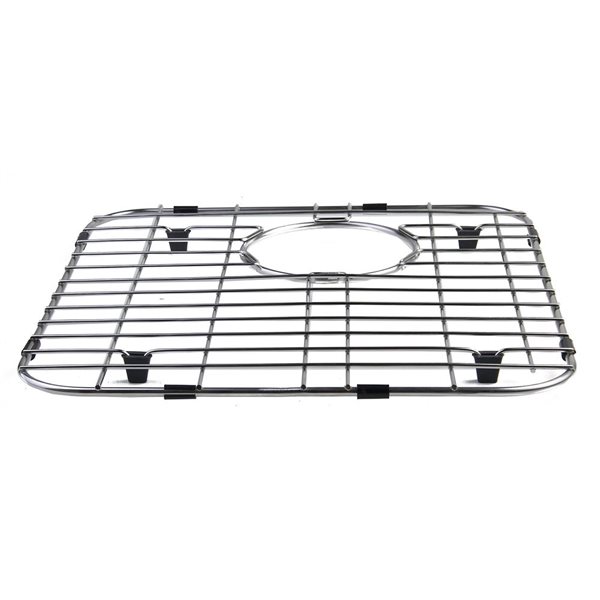 ALFI brand Sink Grid - Right Drain - 13.75-in x 15-in - Stainless Steel