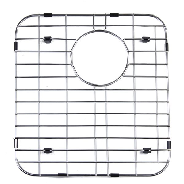 ALFI brand Sink Grid - Right Drain - 13.75-in x 15-in - Stainless Steel