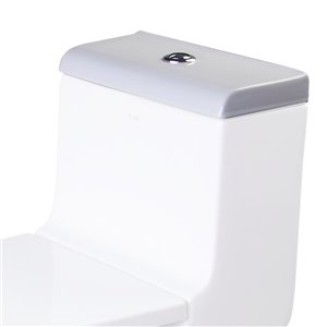 EAGO Replacement Toilet Tank Lid - 7.25-in - White Porcelain