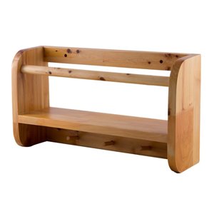 ALFI brand Wall Mount Shelf - 17.75-in x 9.8-in x 4-in - Cedar Wood