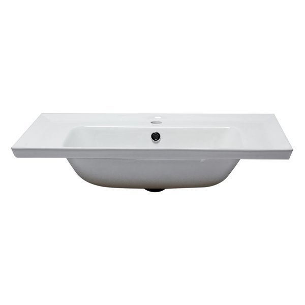 EAGO Rectangular Bathroom Sink - 31.5-in - White