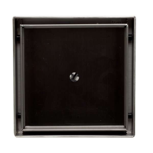 ALFI brand Square Linear Shower Drain - 5.25-in - Stainless Steel