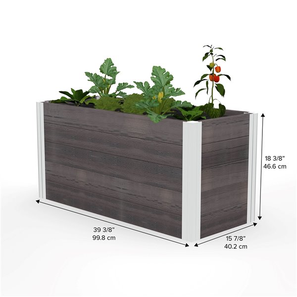 Vita URBANA Parklette Planter - Small - 16-in x 39-in x 18-in