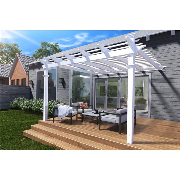 Pergola à attacher Freemont de Vita, 12 pi x 12 pi