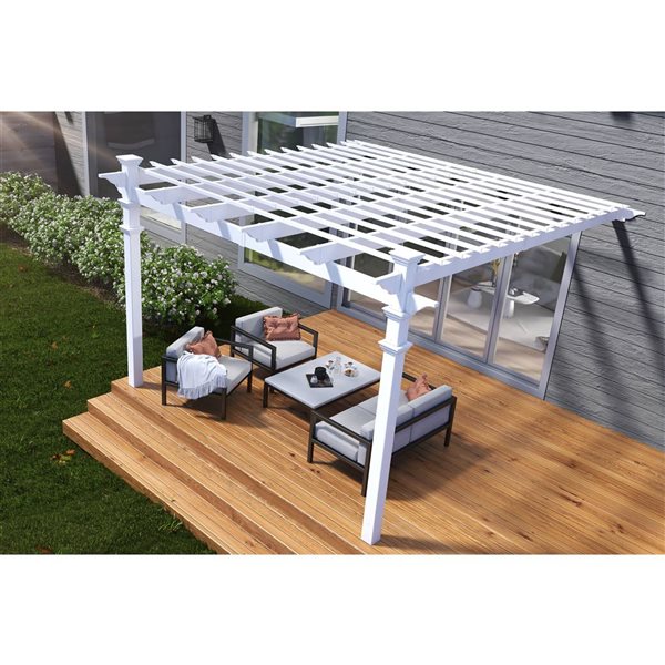 Pergola à attacher Freemont de Vita, 12 pi x 12 pi