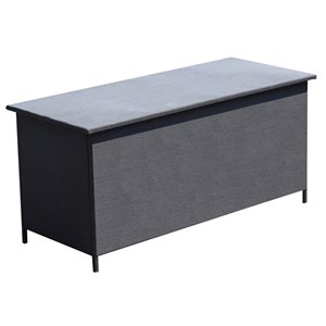 Corriveau Storage Box - Aluminum - Gray - 59-in x 23-in x 28-in