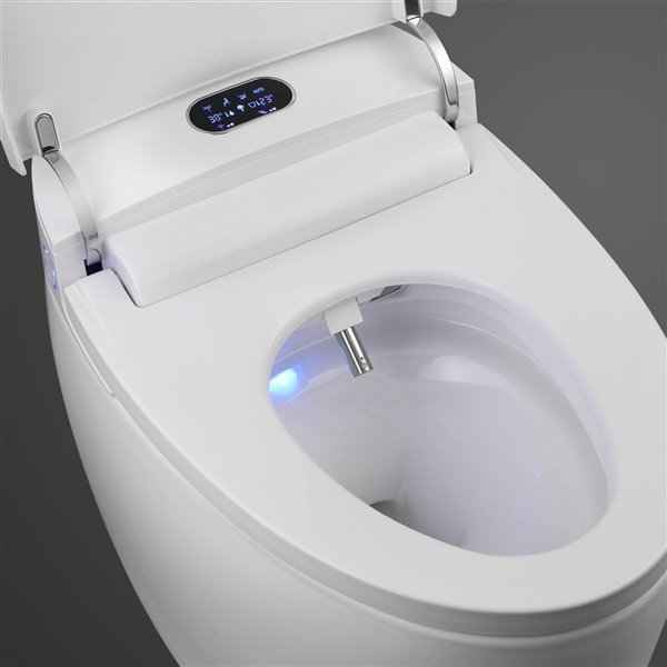 Toilette intelligente Orbit de Jade Bathroom Products, blanche