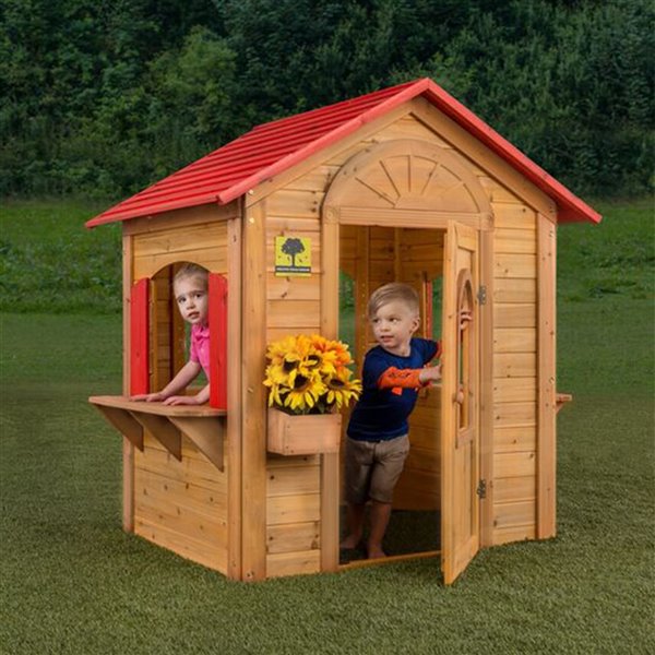 Maison en bois exterieur pour enfant –