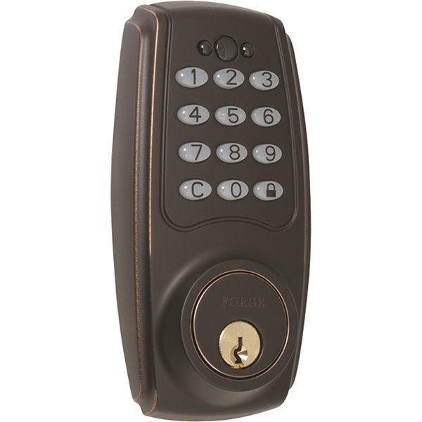 Forge Locks Grade 2 Digital Deadbolt Lock - Rustic Bronze